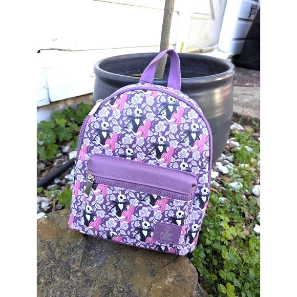 Mini Backpack  NBC Nightmare Before Christmas. Pink and purple Brand new BNWT main image 5
